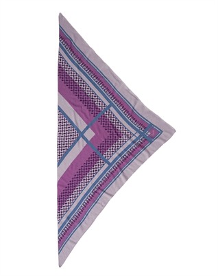 Triangle Double Heritage M Tørklæde - Kiko/Denim